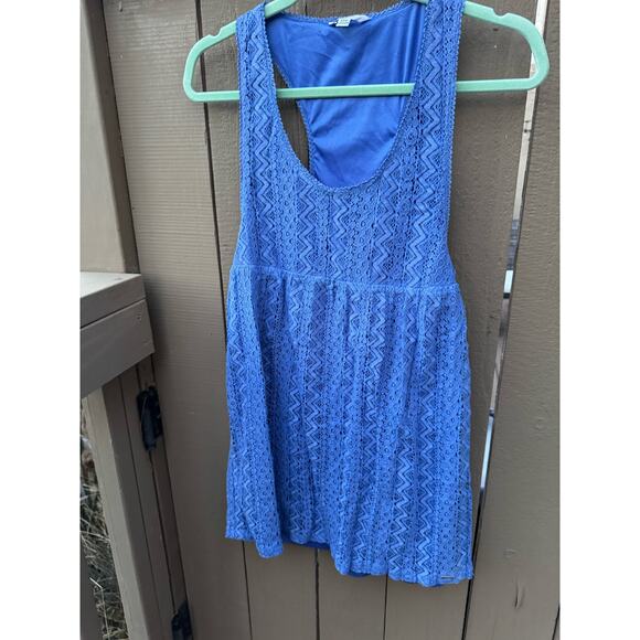 Periwinkle Blue Volcom Racerback Babydoll Dress, S - Picture 7 of 12